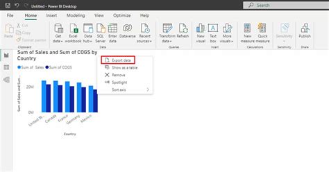 How to Export Power BI Data to Excel .